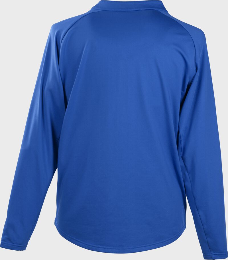 Back of a royal Colorsync half zip pullover - SKU: CSTECH-R loading=