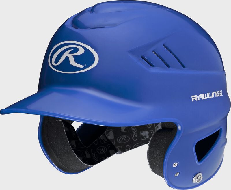 Front left view of a Royal Coolflo Batting Helmet | SKU: RCFH-R loading=