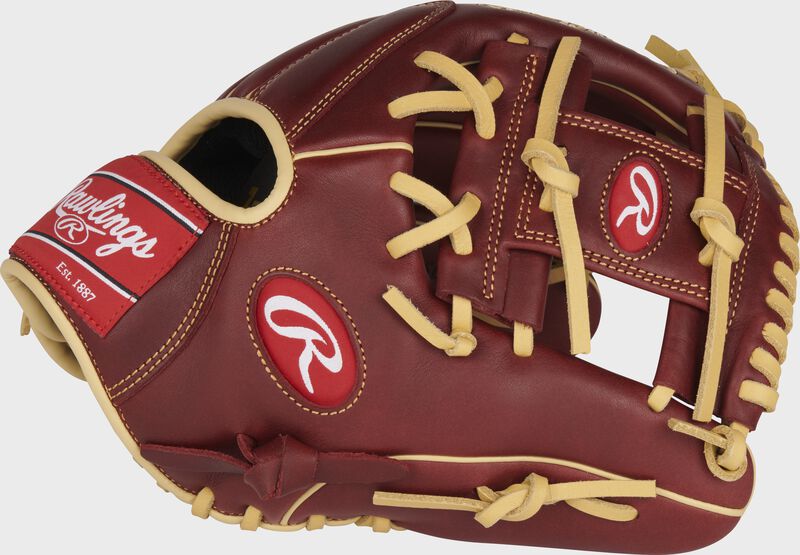 Thumb of a sherry 2022 Sandlot Series 11.5-Inch infield glove with a sherry I-web - SKU: S1150IS loading=