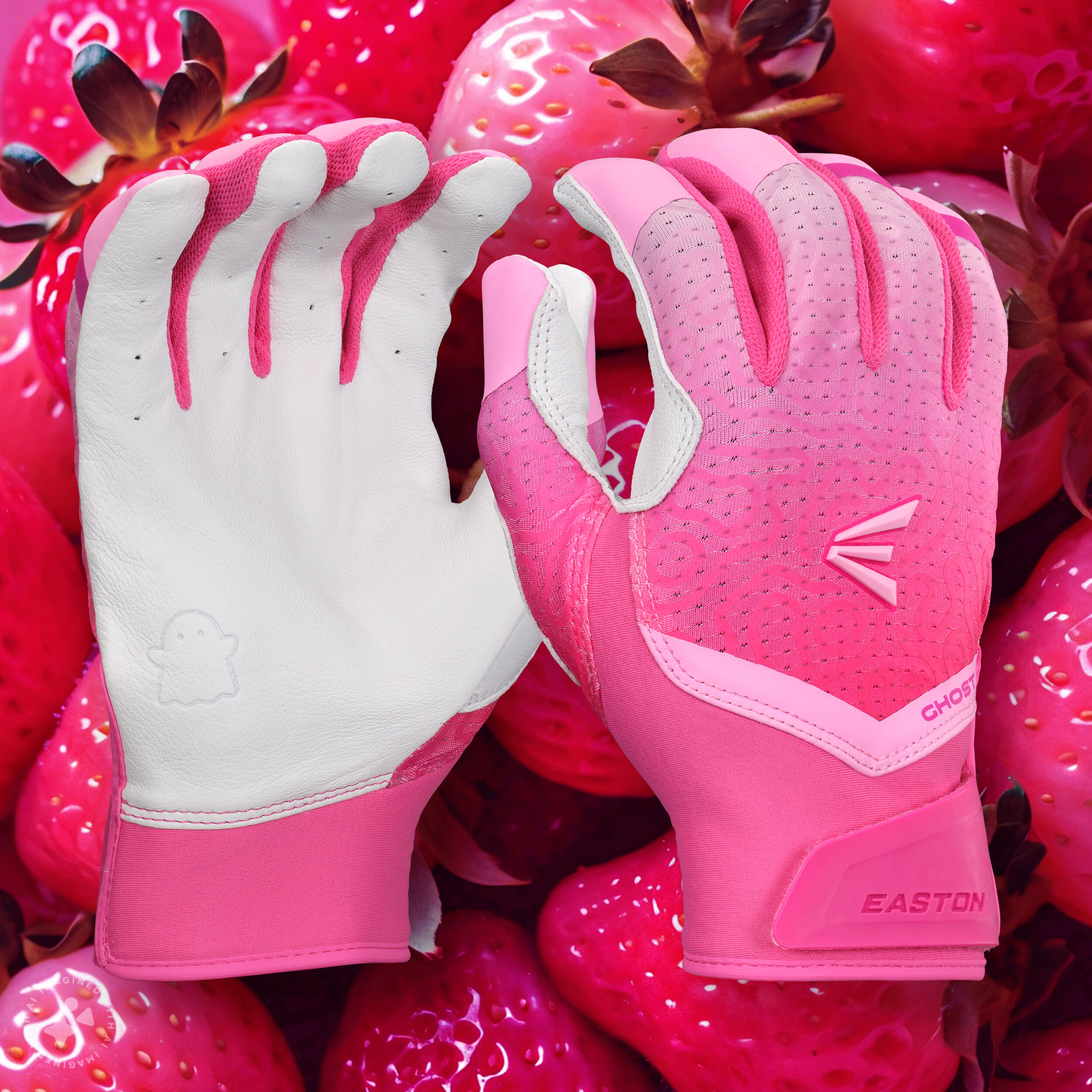 Easton Ghost Ethos Strawberry Glow Fastpitch Batting Gloves