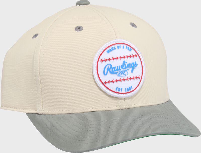 Rawlings Gray Baseball Logo Hat