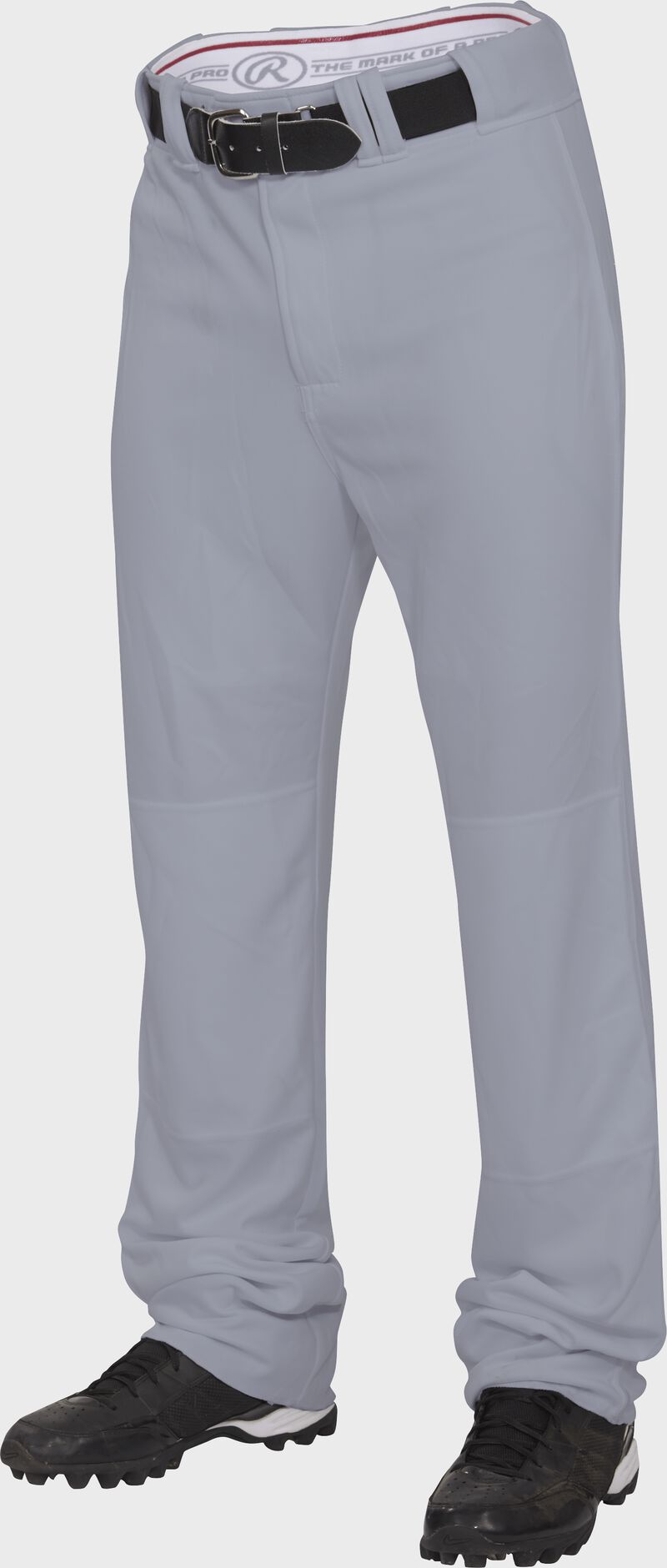Front of Rawlings Blue Gray Adult Premium Straight Pant - SKU #BPU150-BG loading=