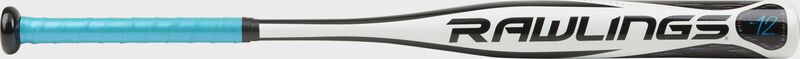 FPZE12 Eclipse fastpitch bat with a white/black barrel and blue gip loading=