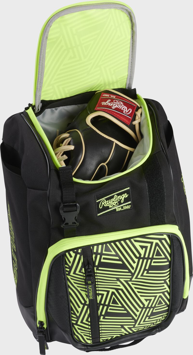 Rawlings Chaos Youth T-Ball Backpack, Optic Yellow