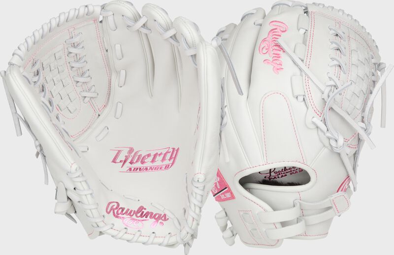 Liberty Advanced Color Series 12.5 in Fastpitch Glove, White/Pink, Left loading=