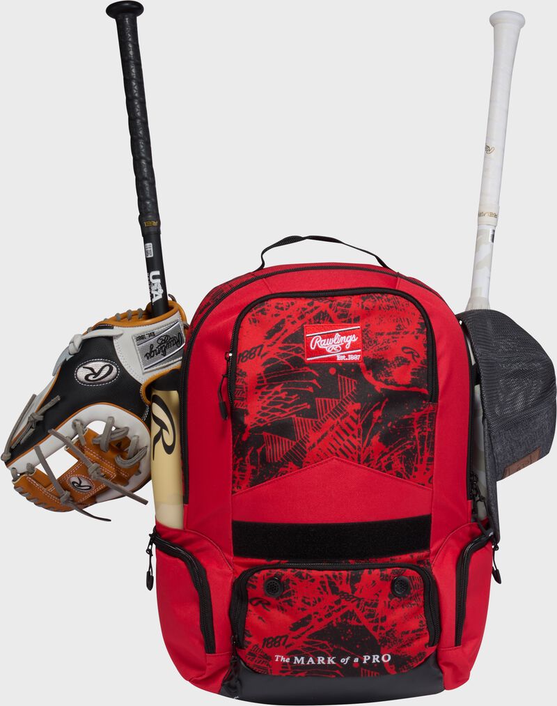 Rawlings Gamer Series Backpack, Scarlet