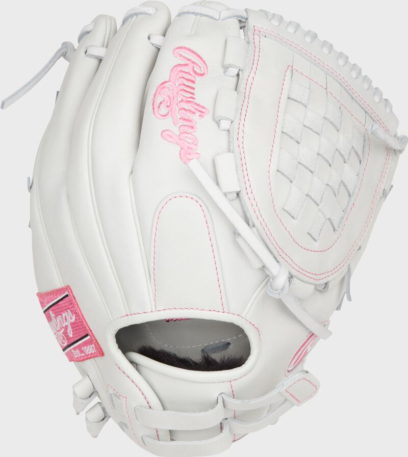 Liberty Advanced Color Series 12 in Fastpitch Glove, White/Pink, Right loading=