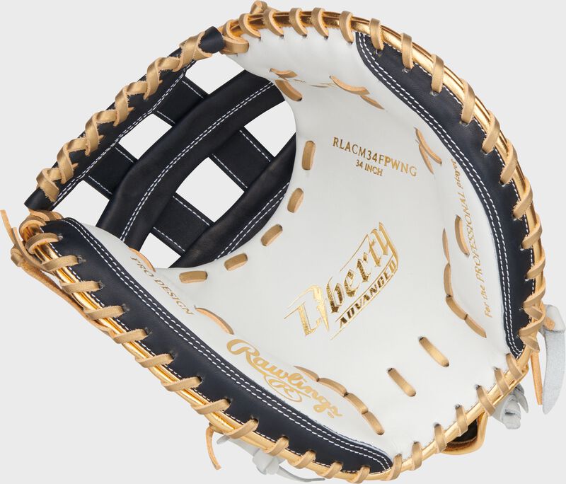 Liberty Advanced Color Series 34 in Catcher's Mitt, White/Navy, Right loading=
