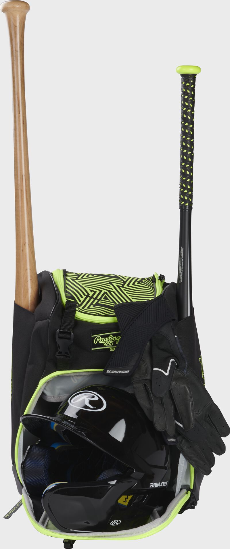 Rawlings Chaos Youth T-Ball Backpack, Optic Yellow