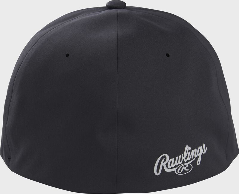 Back view of Rawlings Gold Collection FlexFit Fitted Hat - SKU: RSGLHH loading=