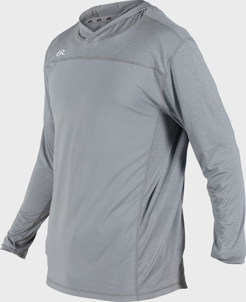Rawlings ColorSync Lightweight Hoodie, Youth S, Blue Gray