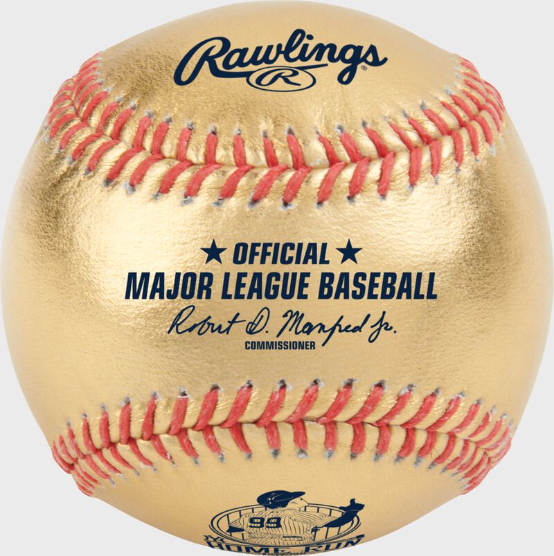 Gold Aaron Judge AL Home Run Record Commemorative Baseball loading=