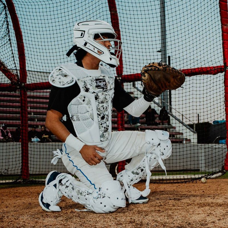 Limited Edition Mach Splatter Catcher's Gear Set, Adult, Black/White