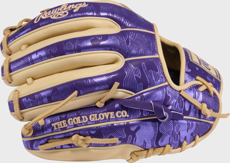 Rawlings Heart of the Hide Purple 11.5-Inch Infield Glove, Right Hand Throw