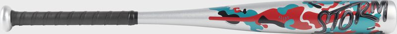 Barrel of a Rawlings Storm -12 t-ball bat - SKU: TB2S12 loading=