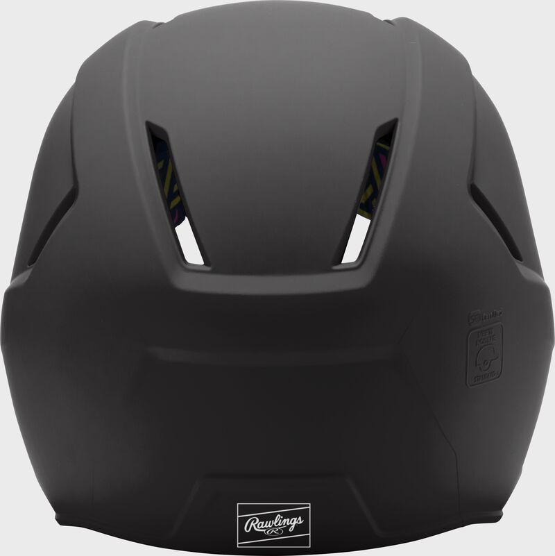 Rawlings CoolFlo Max Highlighter Youth Batting Helmet with Face Guard, Black, M/L
