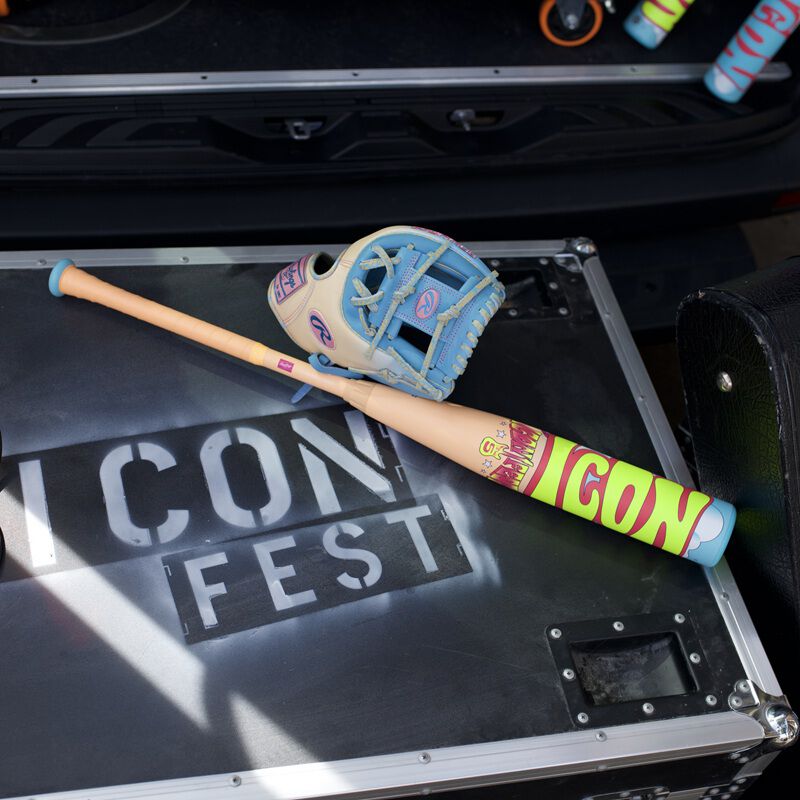 Rawlings Icon Fest Peach USSSA Baseball Bat, -10, 31 in