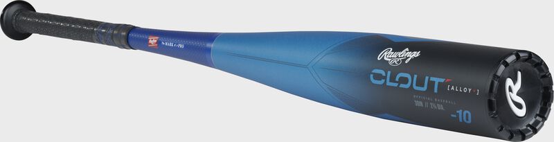 Barrel view of a Rawlings Clout USSSA bat - SKU: RUT3C3