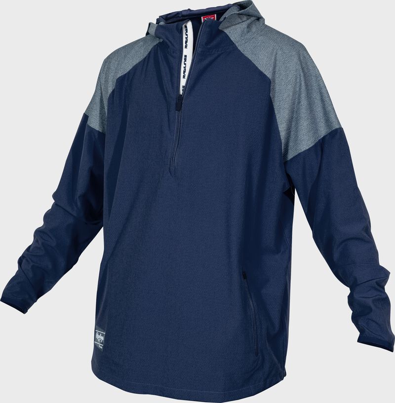 A navy Rawlings ColorSync long sleeve jacket - SKU: CSLSJ-N loading=