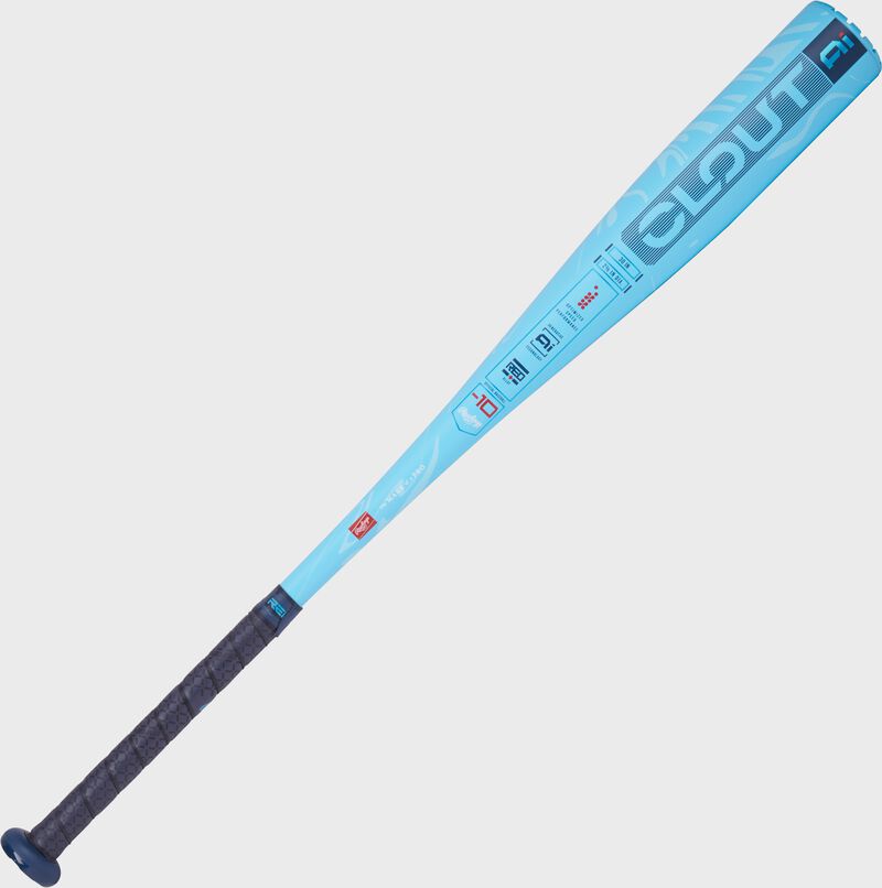 Main image of a blue 2025 Rawlings Clout -10 USA Baseball bat