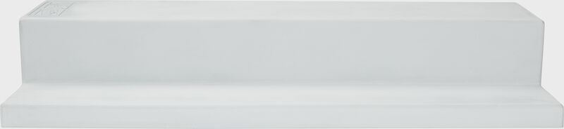 Front of a white Rawlings pro step down pitching rubber - SKU: RPSDPR