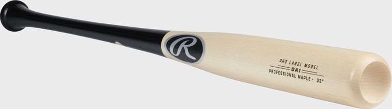 Angled view of a Maple Pro Label Wood bat - SKU: OA1PL loading=