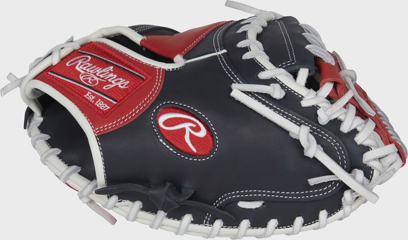 Web back view of 2022 Breakout 32-inch Youth Catcher's Mitt loading=