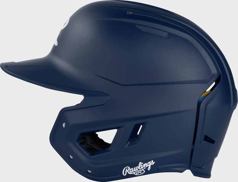 Rawlings Mach Fit Baseball Batting Helmet, Navy
