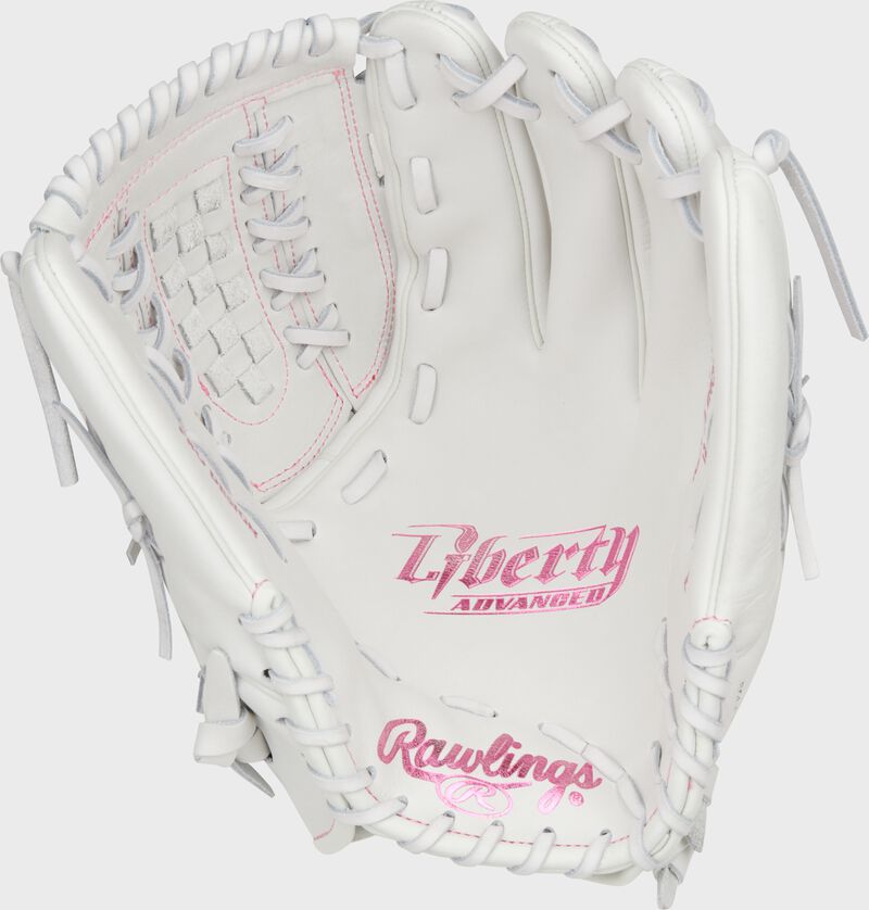 Liberty Advanced Color Series 12.5 in Fastpitch Glove, White/Pink, Left loading=