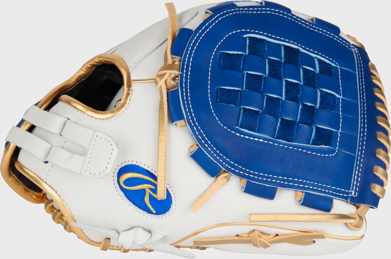 Liberty Advanced Color Series 12 in Fastpitch Glove, White/Royal, Right loading=