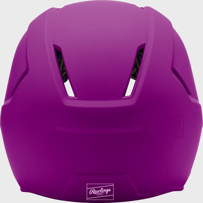 Rawlings CoolFlo Max Highlighter Youth Batting Helmet with Face Guard, Neon Purple, M/L