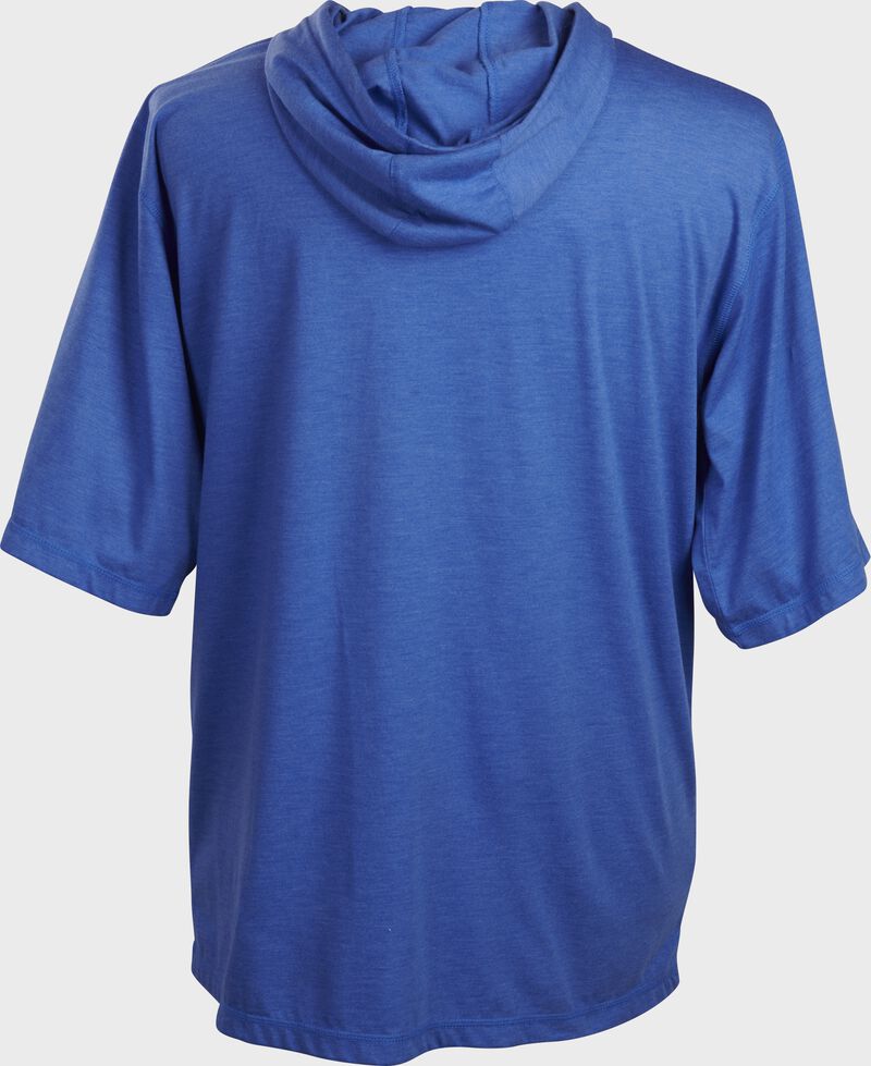 Back of a royal Rawlings short sleeve hoodie with a fitted hood - SKU: ACASSH-R loading=