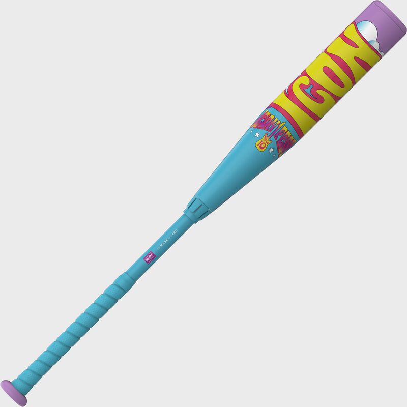 Rawlings Icon Fest Light Blue USSSA Baseball Bat, -10, 31 in