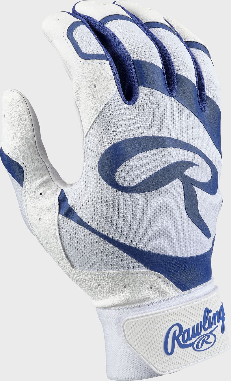 Back of a white/navy 5150 II batting glove - SKU: 5150IIBG-WHNY loading=