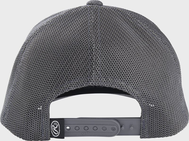 Rawlings Leather Patch Mesh Snapback Hat loading=