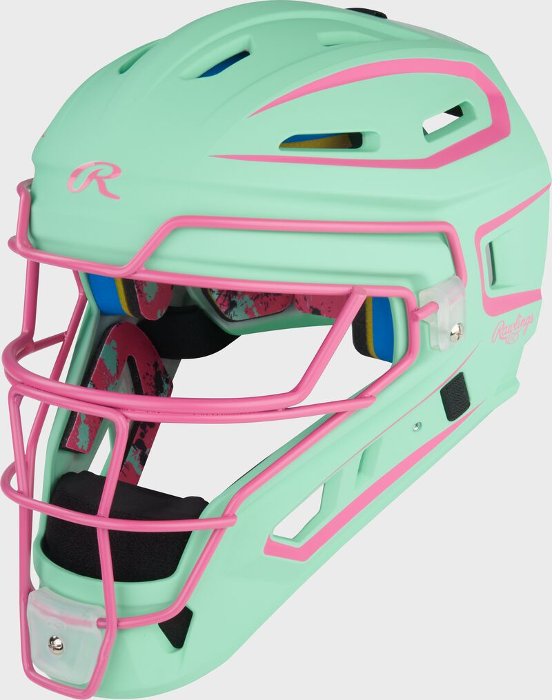Limited Edition Mach Splatter Catcher's Gear Set, Mint/Pink, Youth