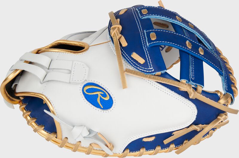Liberty Advanced Color Series 34 in Catcher's Mitt, White/Royal, Right loading=