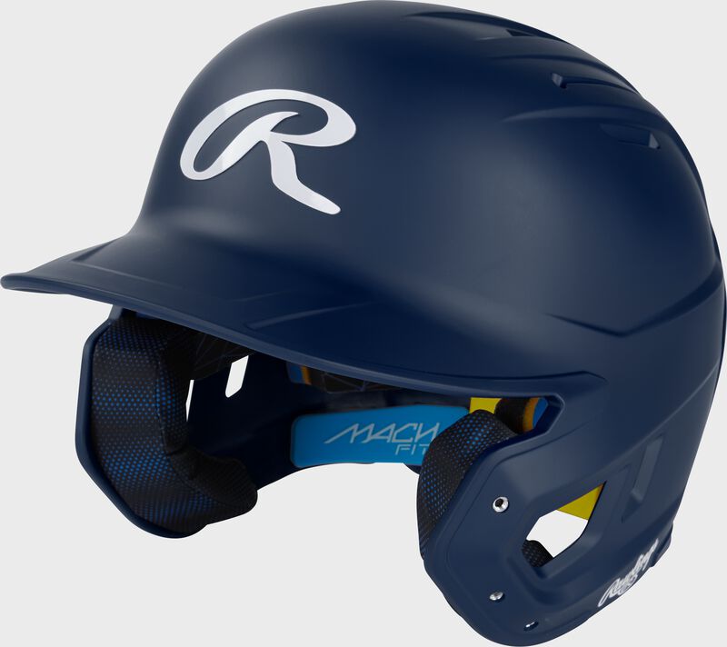 Rawlings Mach Fit Baseball Batting Helmet, Navy
