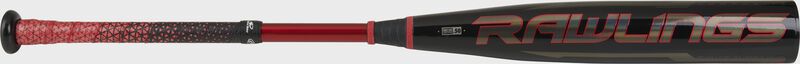 Rawlings logo on the barrel of a 2021 Quatro Pro BBCOR -3 Bat - SKU: BB1Q3 loading=