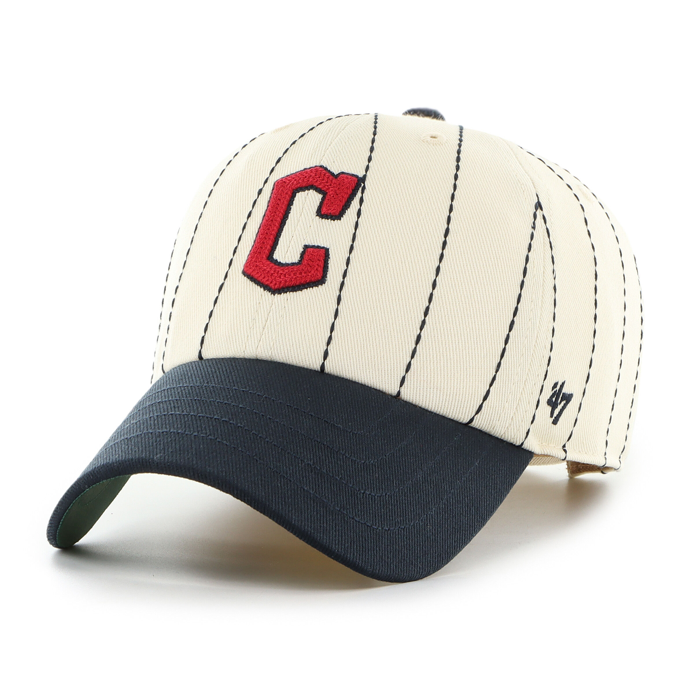 Cleveland Guardians Rawlings '47 Brand Pinstripe Clean Up Hat