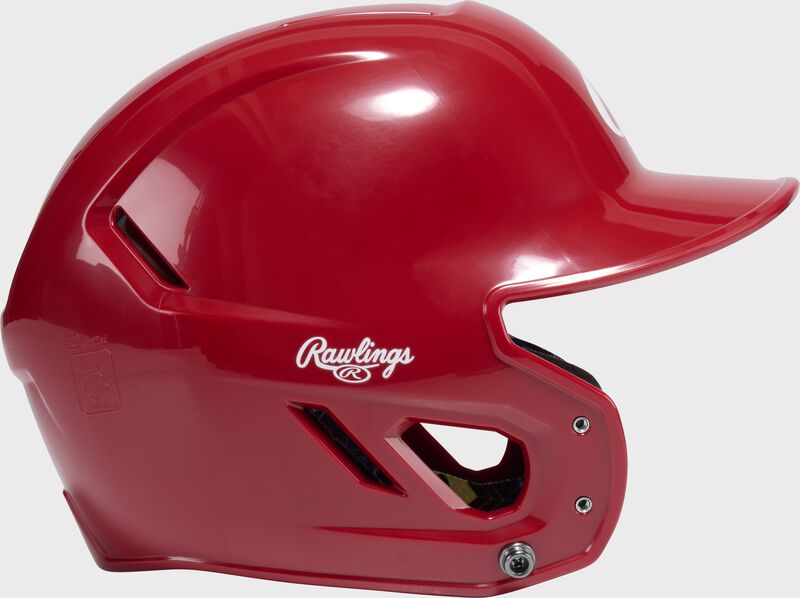 Rawlings CoolFlo Max Youth Batting Helmet, Scarlet, M/L