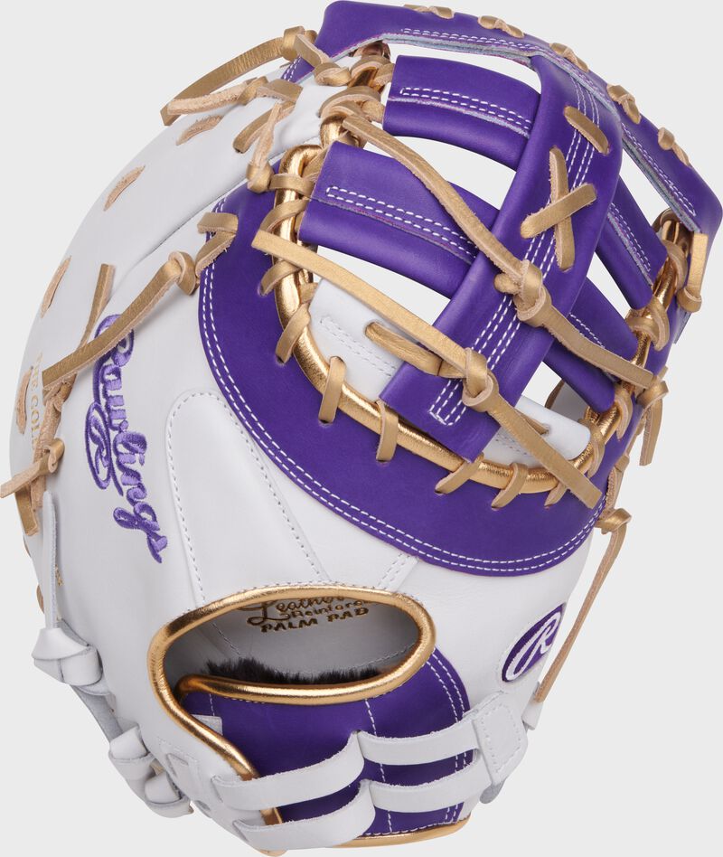 Liberty Advanced Color Series 13 in 1st Base Mitt, White/Purple, Left loading=