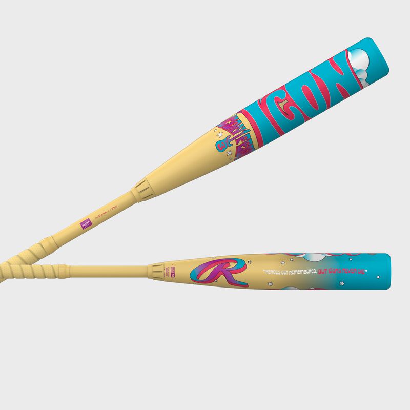 Rawlings Icon Fest Tan -3 BBCOR Baseball Bat, 34 in