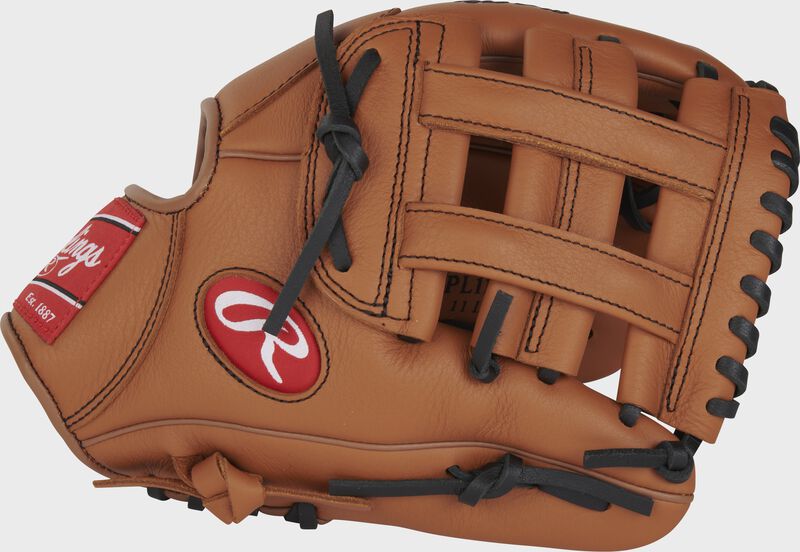 Thumb of a tan Select Pro Lite 11" Nolan Arenado youth infield glove with a H-web - SKU: RSPL110NA