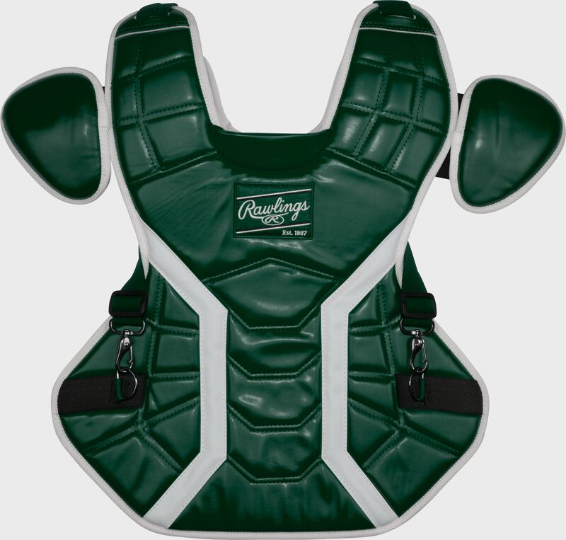 A dark green Mach Pro Series chest protector