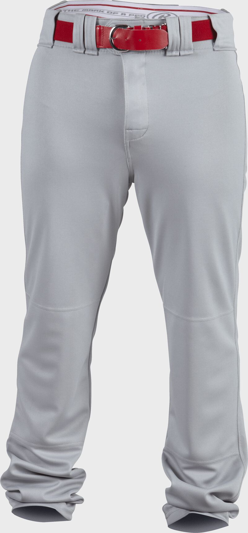 Front of Rawlings Blue Gray Adult Premium Straight Baseball Pant - SKU #PPU140 loading=
