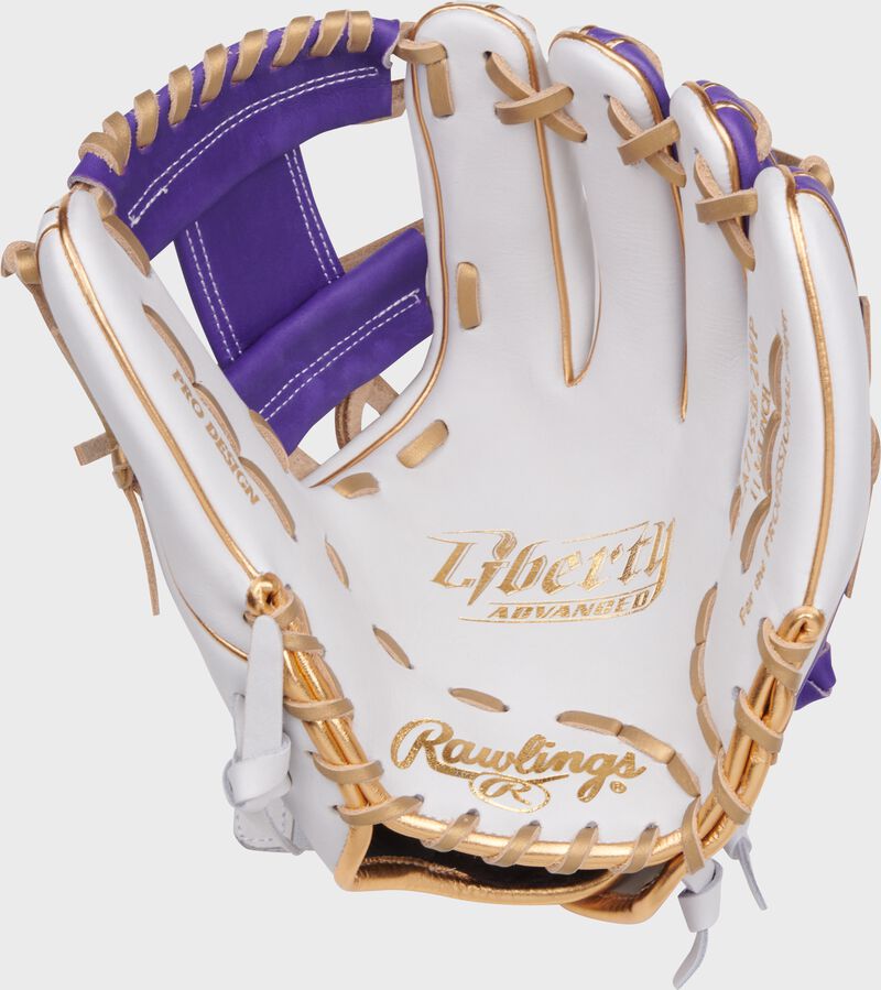 Liberty Advanced Color Series 11.75 in Infield Glove, White/Purple, Right loading=