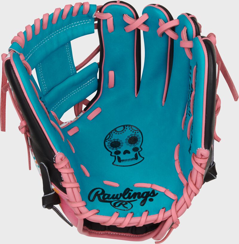 Limited Edition Heart of the Hide Dia De Los Muertos Infield Glove, Right Hand Throw