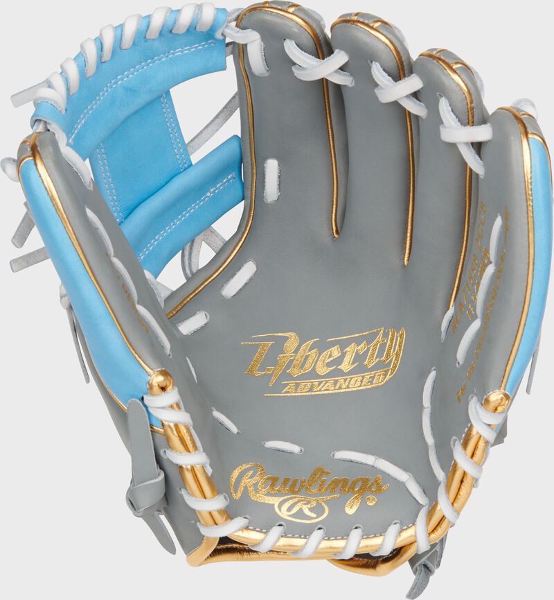 Liberty Advanced Color Series 11.75 in Infield Glove, Gray/Columbia Blue, Right loading=