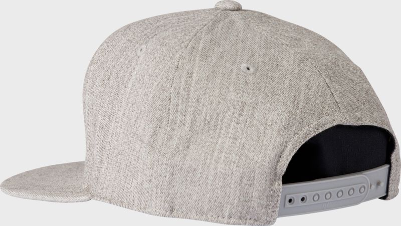 Rawlings Vintage Flat Bill Snapback Hat, Gray